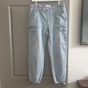 No Boundaries Light Blue Cargo Jeans